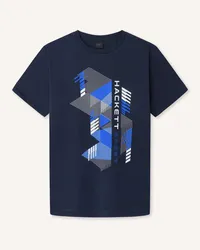 Hackett T-Shirt HS GRAPHIC TEE Blau