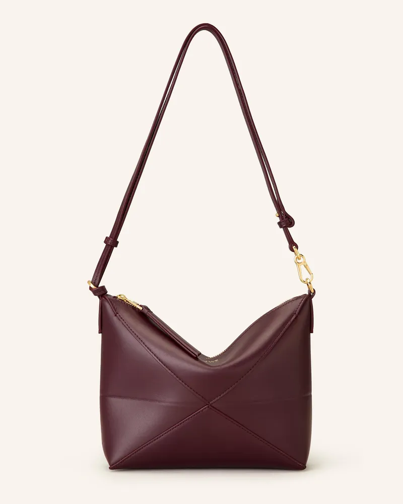 Loewe Pouch PUZZLE FOLD Dunkelrot