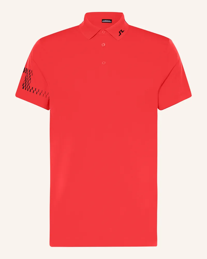 J.Lindeberg Funktions-Poloshirt rot Rot
