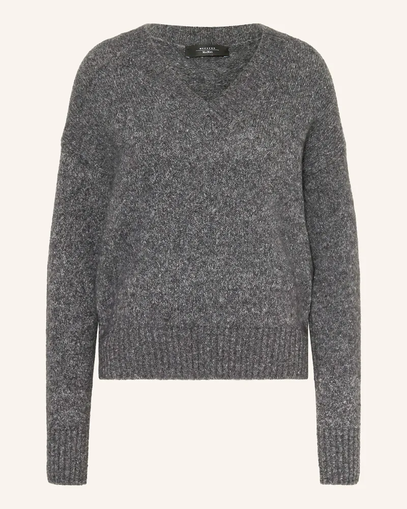Max Mara Pullover VISITA mit Alpaka Dunkelgrau