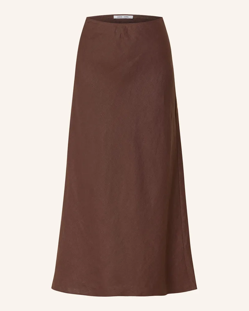 Samsøe & Samsøe Leinenrock Saagneta braun Braun