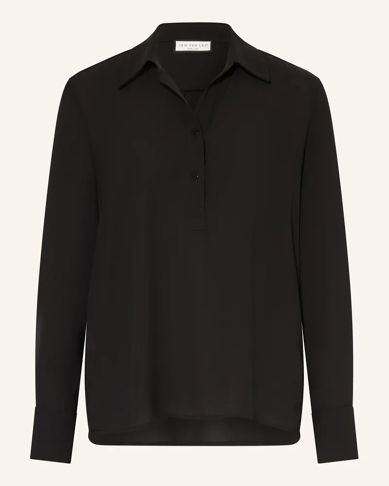 SEM PER LEI Blusenshirt Schwarz
