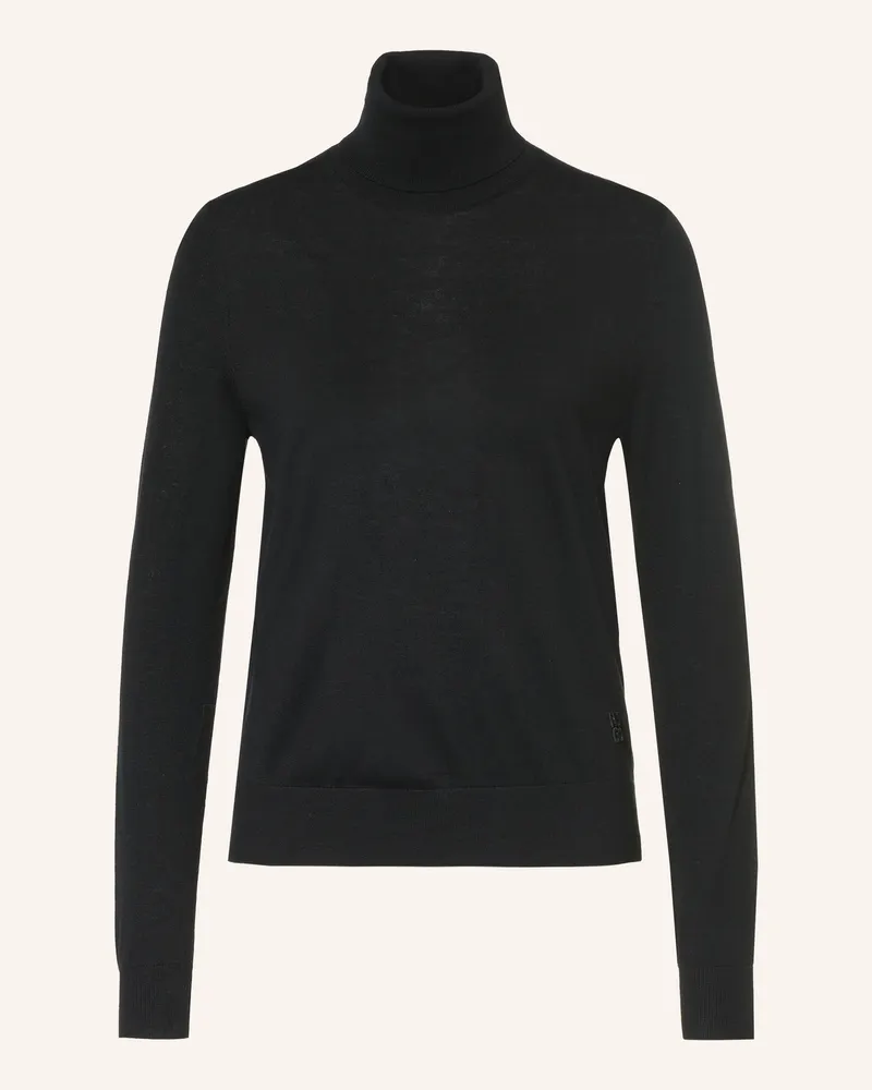 HUGO BOSS Rollkragenpullover Sedennina schwarz Schwarz
