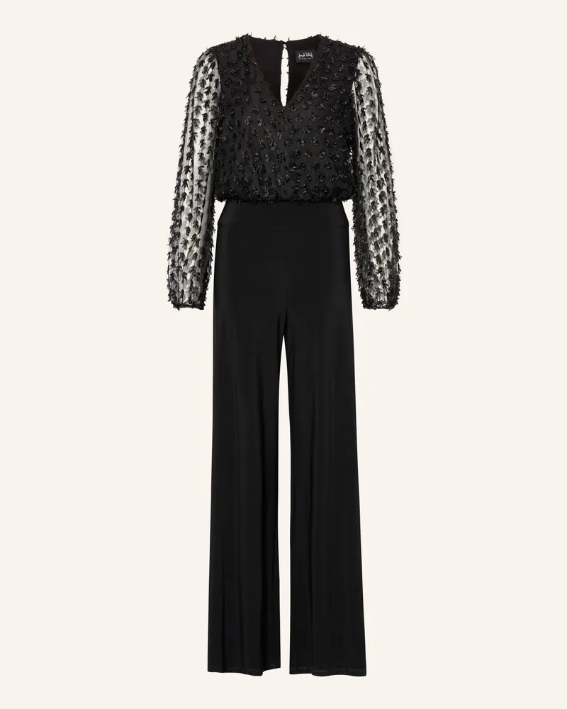 Joseph Ribkoff Jumpsuit Im Materialmix schwarz Schwarz