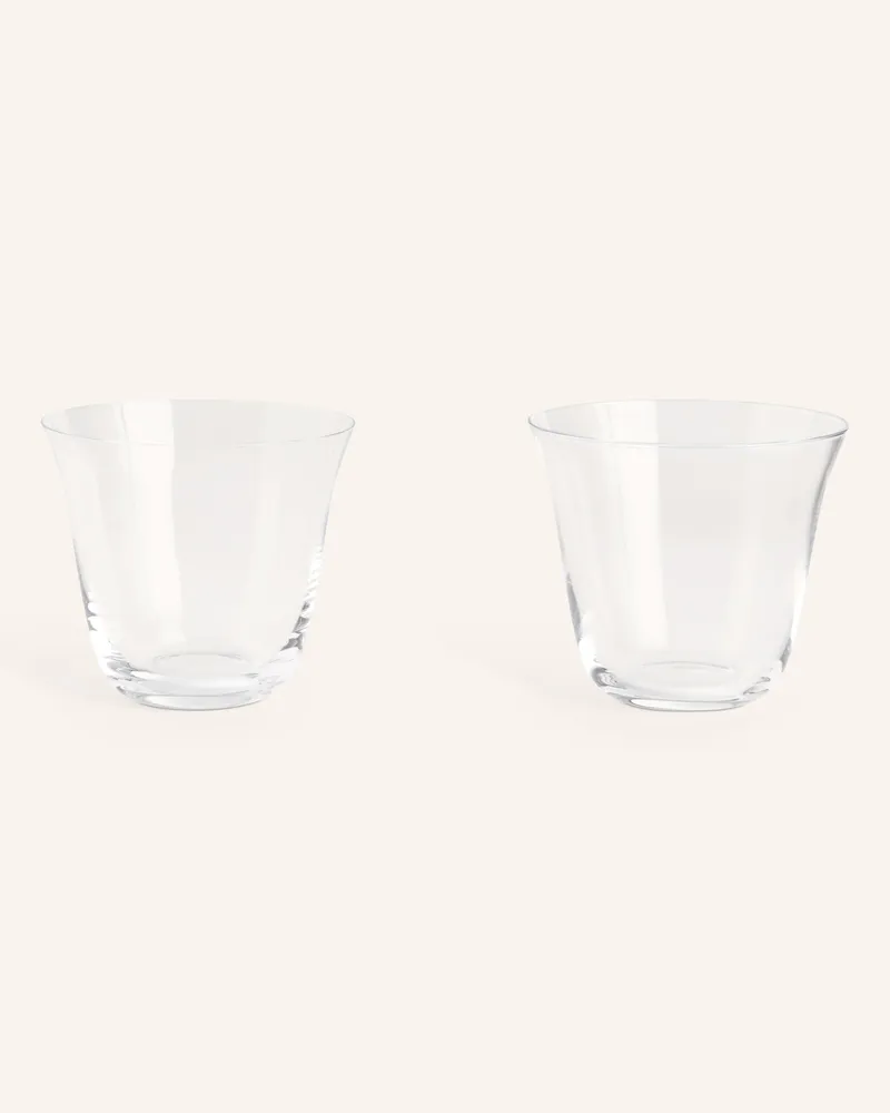 Hay 2er-Set Trinkgläser Curve transparent Weiss