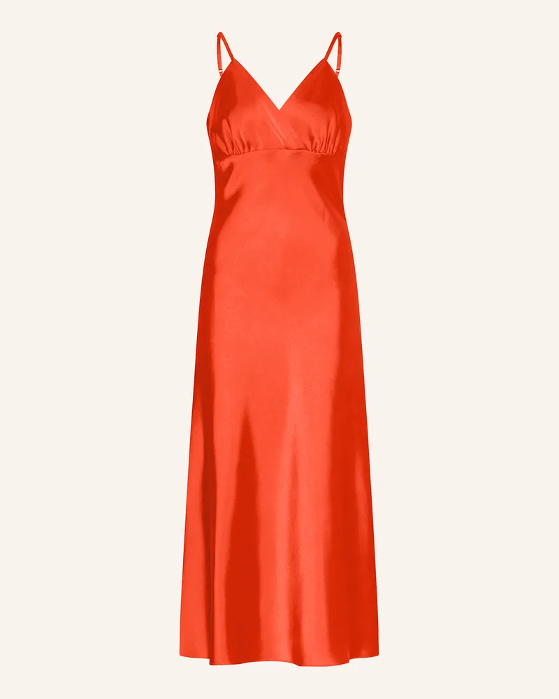 Sandro Satinkleid Orange