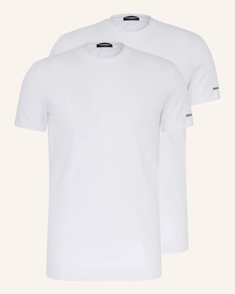 Dsquared2 2er-Pack T-Shirts weiss Weiss