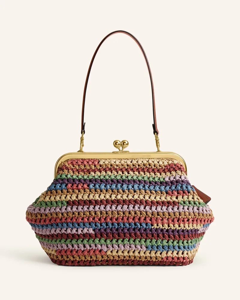 Coach Handtasche KISSLOCK FRAME 27 Camel