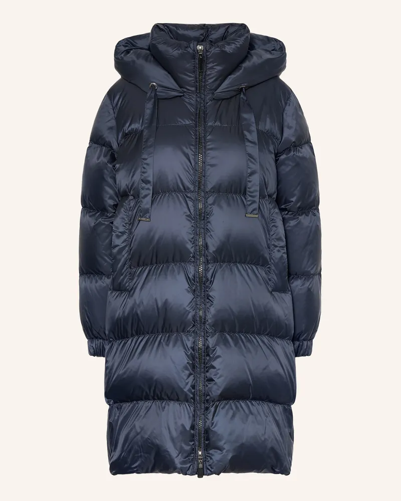 Max Mara Daunenmantel Marte Mit Abnehmbarer Kapuze blau Dunkelblau
