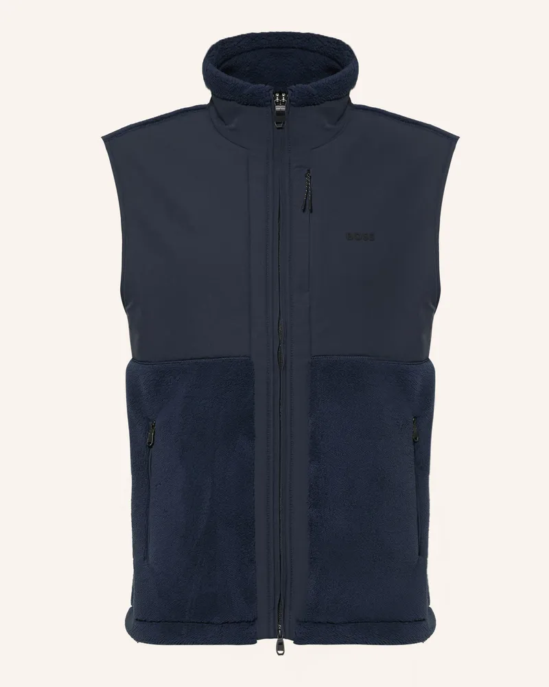 HUGO BOSS Fleeceweste Sveedy blau Dunkelblau