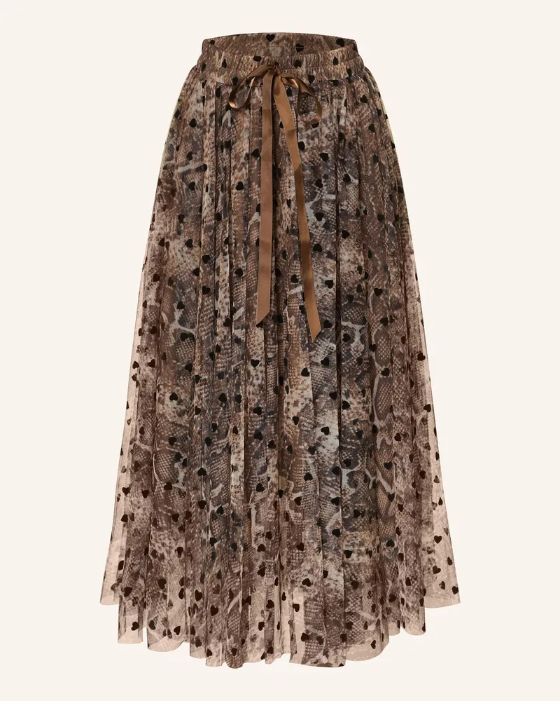 Miss Goodlife Tüllrock Dunkelbraun