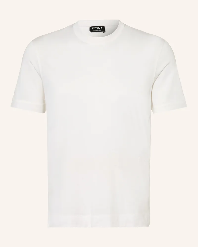 Ermenegildo Zegna T-Shirt Mit Seide weiss Weiss