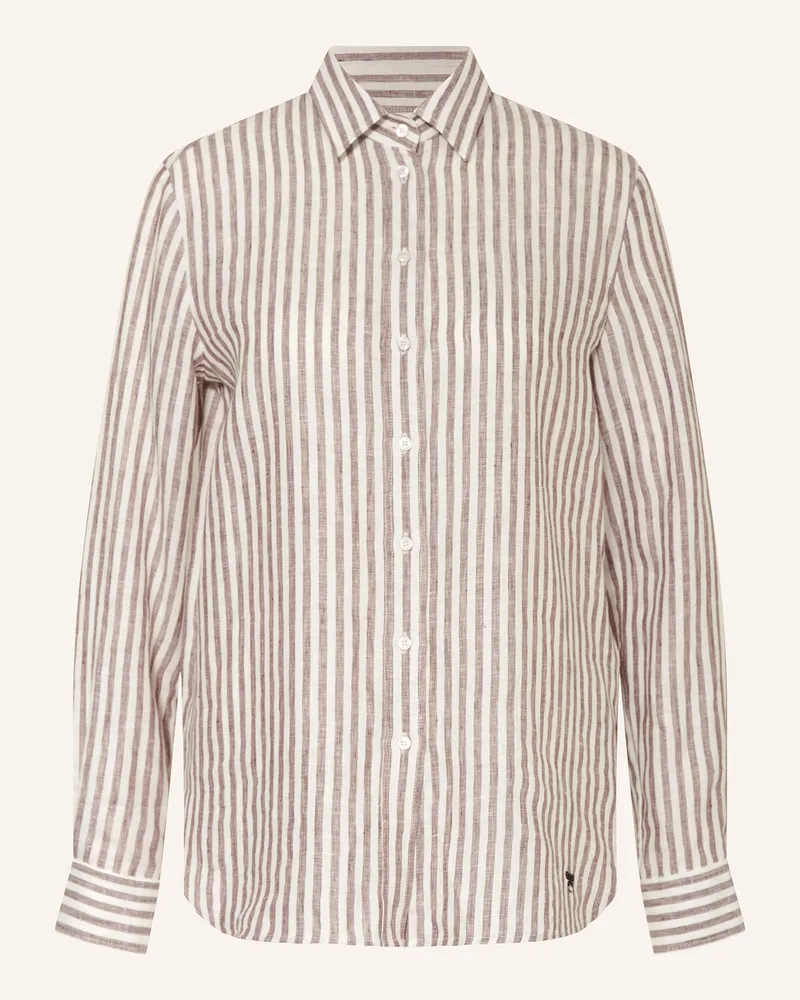 Max Mara Hemdbluse JOSEF aus Leinen Weiss