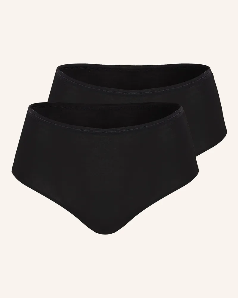 Schiesser 2er-Pack Panties Modal Essentials schwarz Schwarz