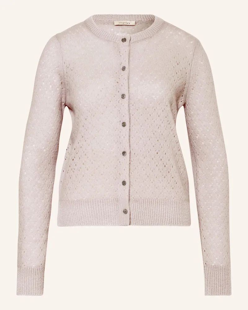 lilienfels Strickjacke aus Cashmere Hellgrau