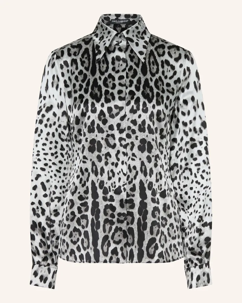 Dolce & Gabbana Hemdbluse aus Seide Grau