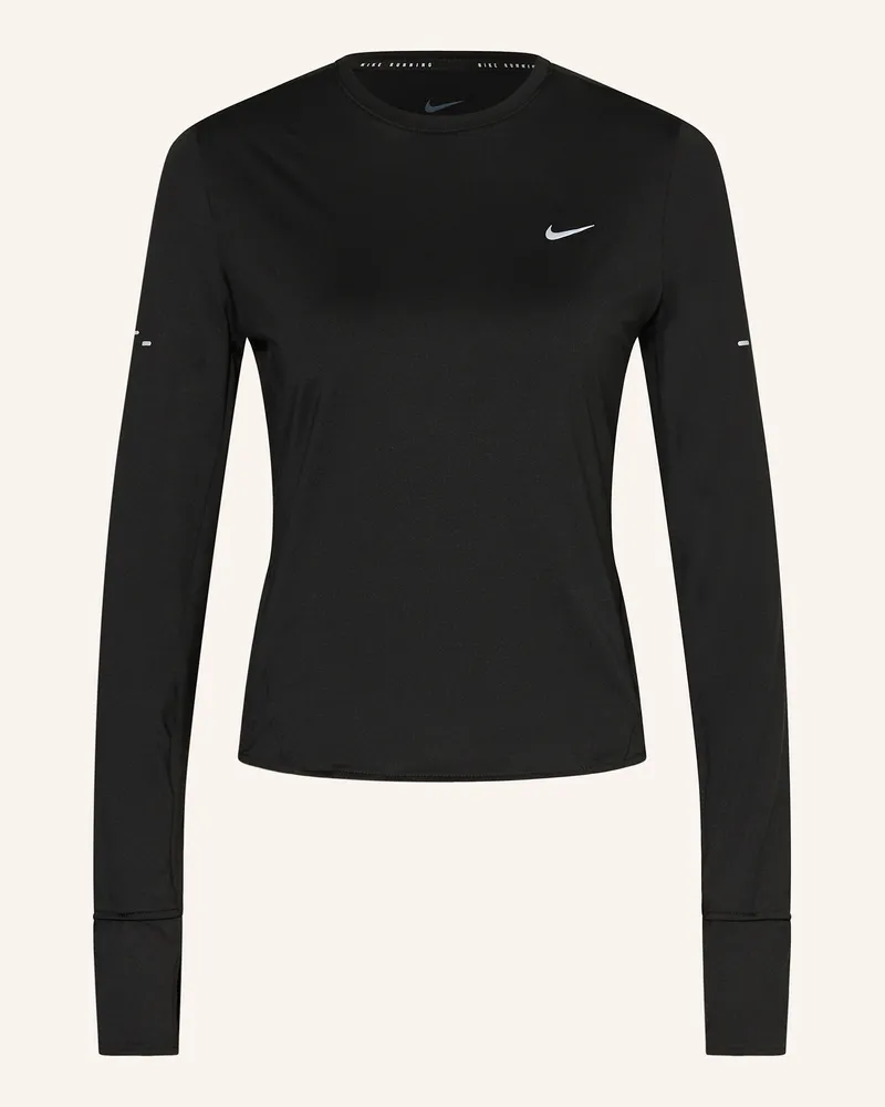 Nike Laufshirt Swift schwarz Schwarz