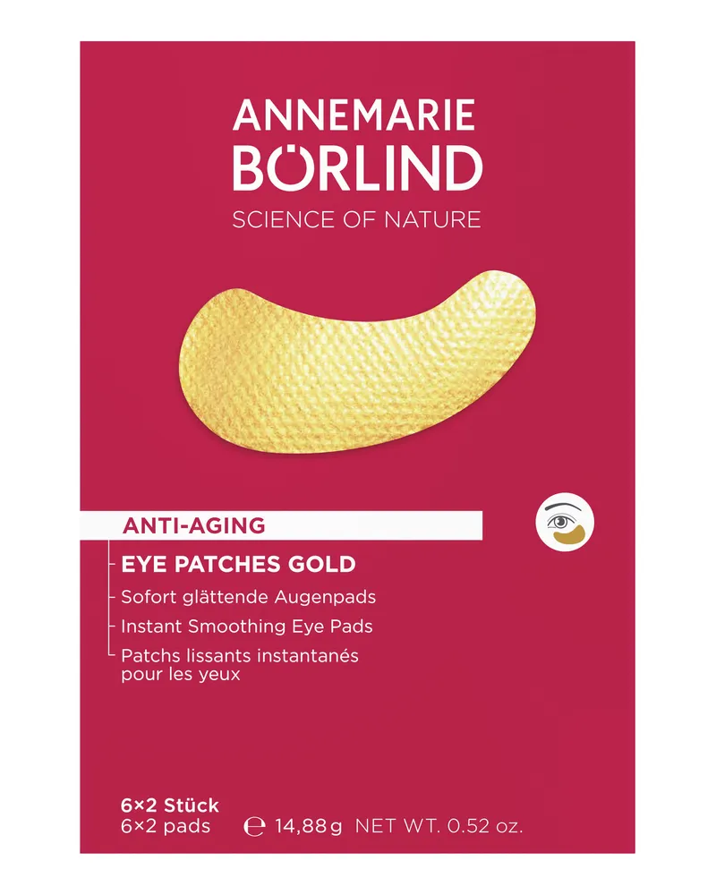 Annemarie Börlind Eye Patches Gold Sofort glättende Augenpads (6 x 2 Stück 