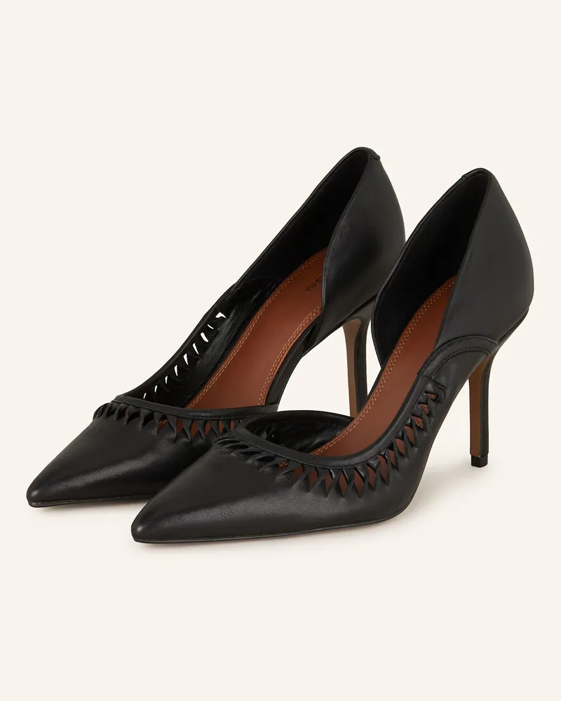 Reiss Pumps schwarz Schwarz