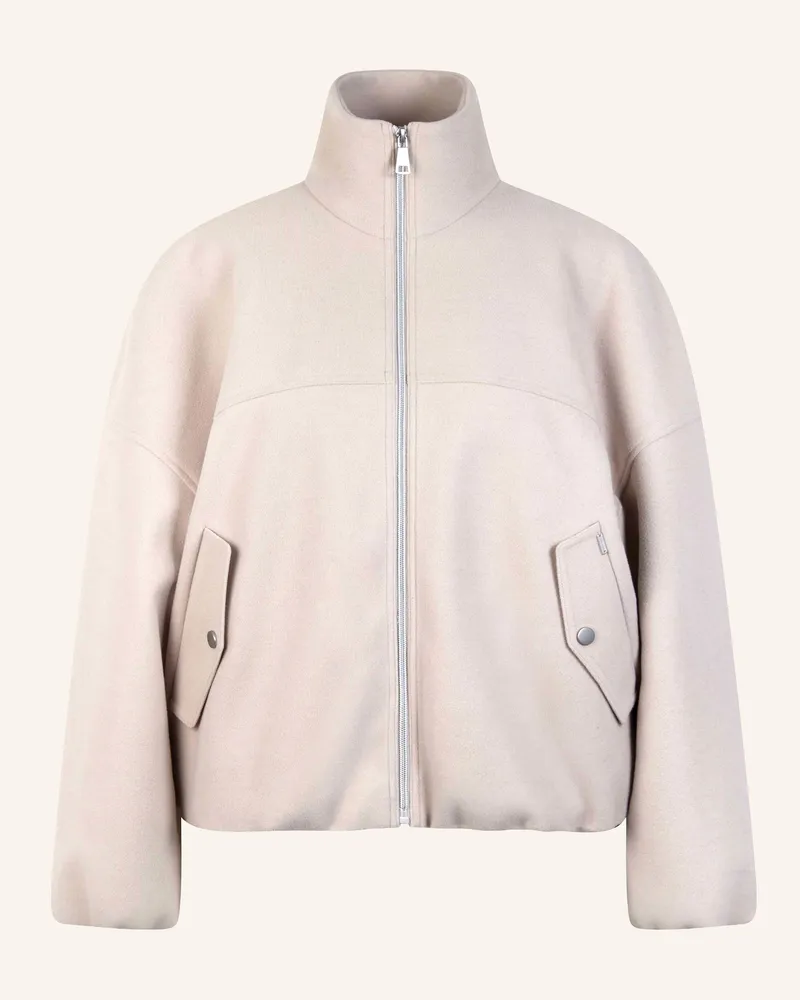White Label Jacke Blouson In Wolloptik beige Creme