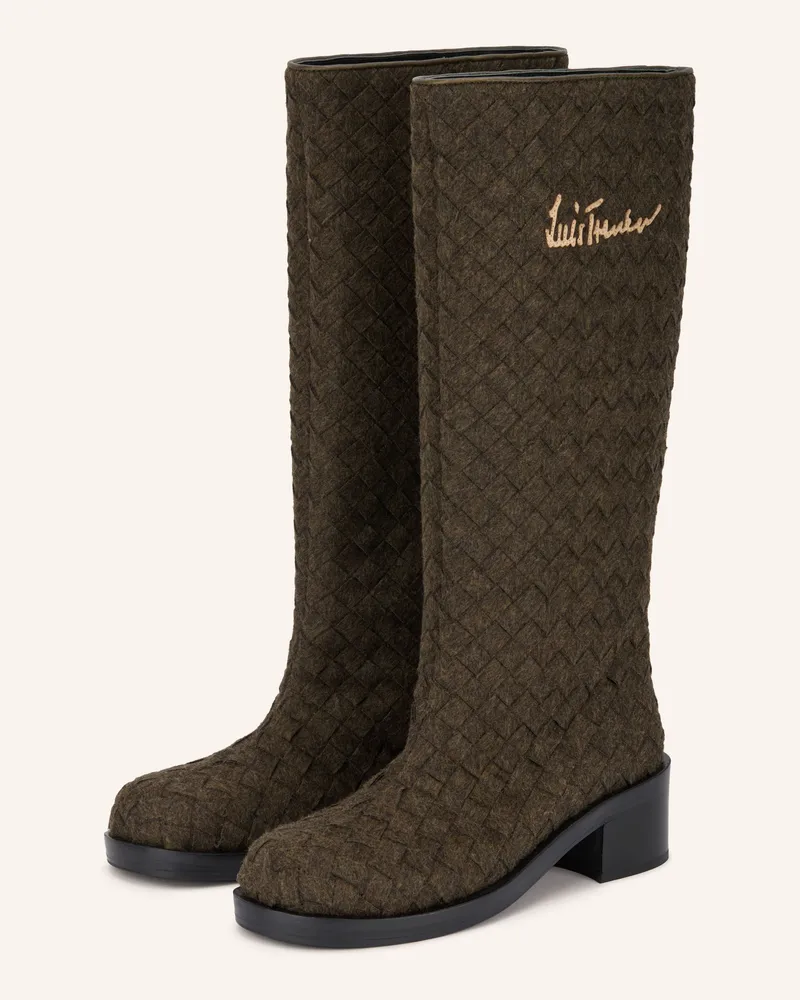 Luis Trenker Stiefel Lustiefel gruen Dunkelgrün