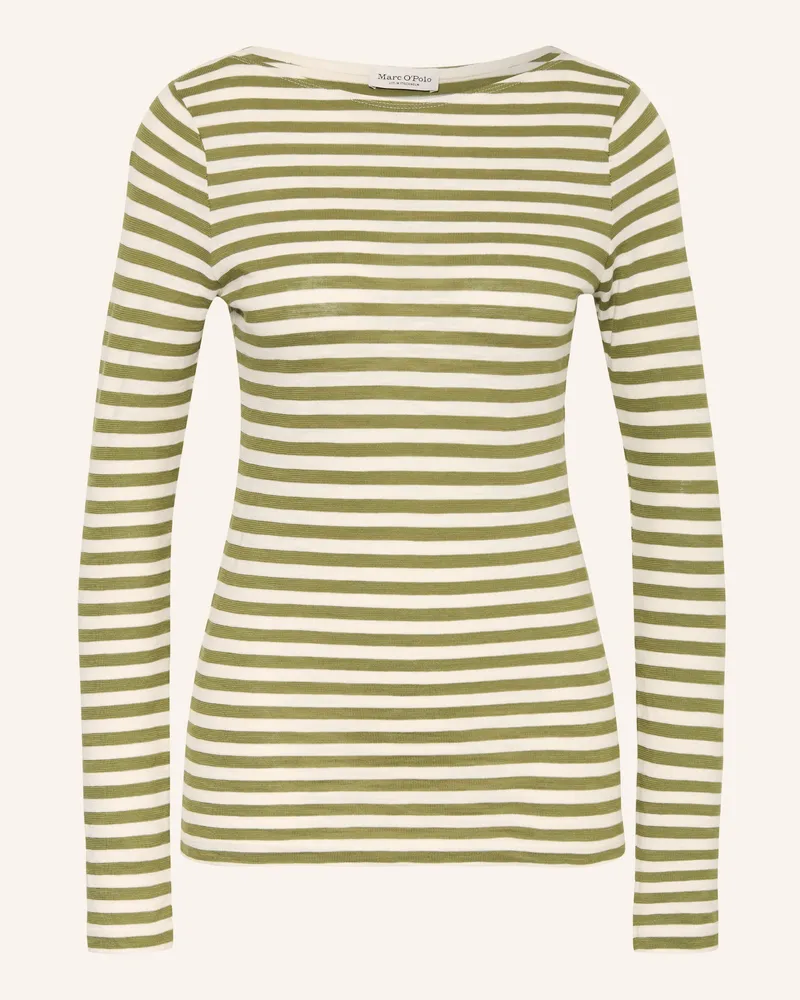 Marc O'Polo Longsleeve gruen Oliv