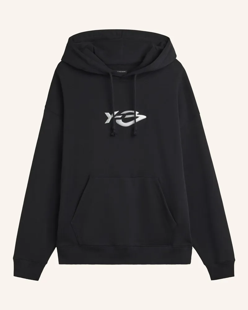 Y-3 Y-3 Liquid Logo Kapuzenjacke, French Terry schwarz Schwarz