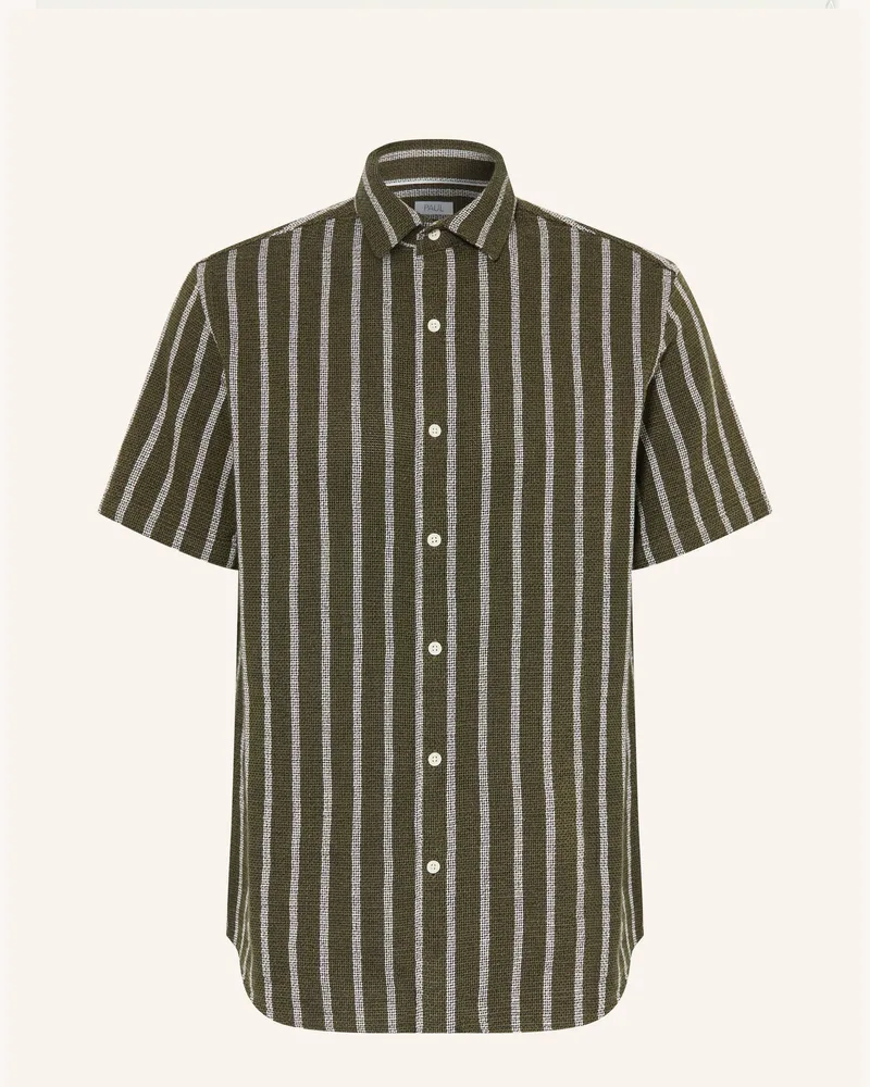 paul Kurzarm-Hemd Comfort Fit Dunkelgrün