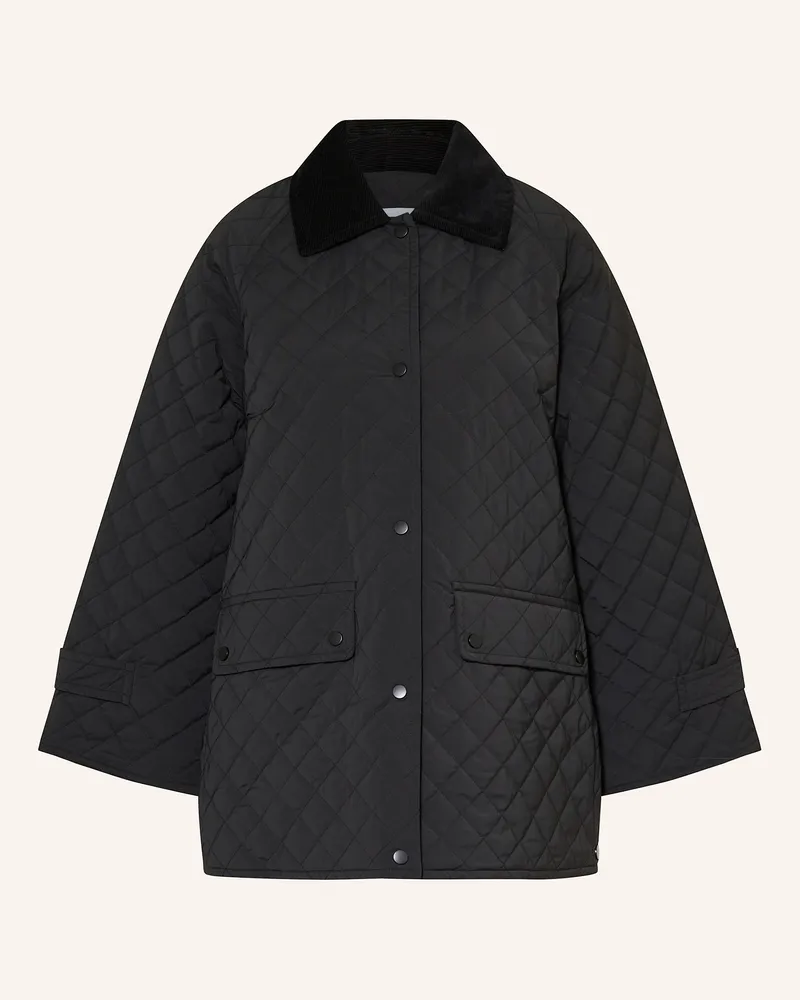 Mrs & HUGS Steppjacke schwarz Schwarz