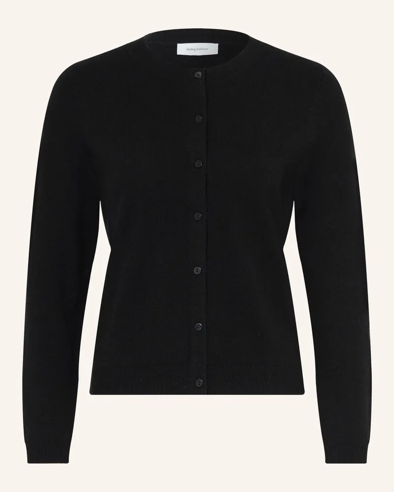 Darling Harbour Strickjacke Aus Cashmere schwarz Black