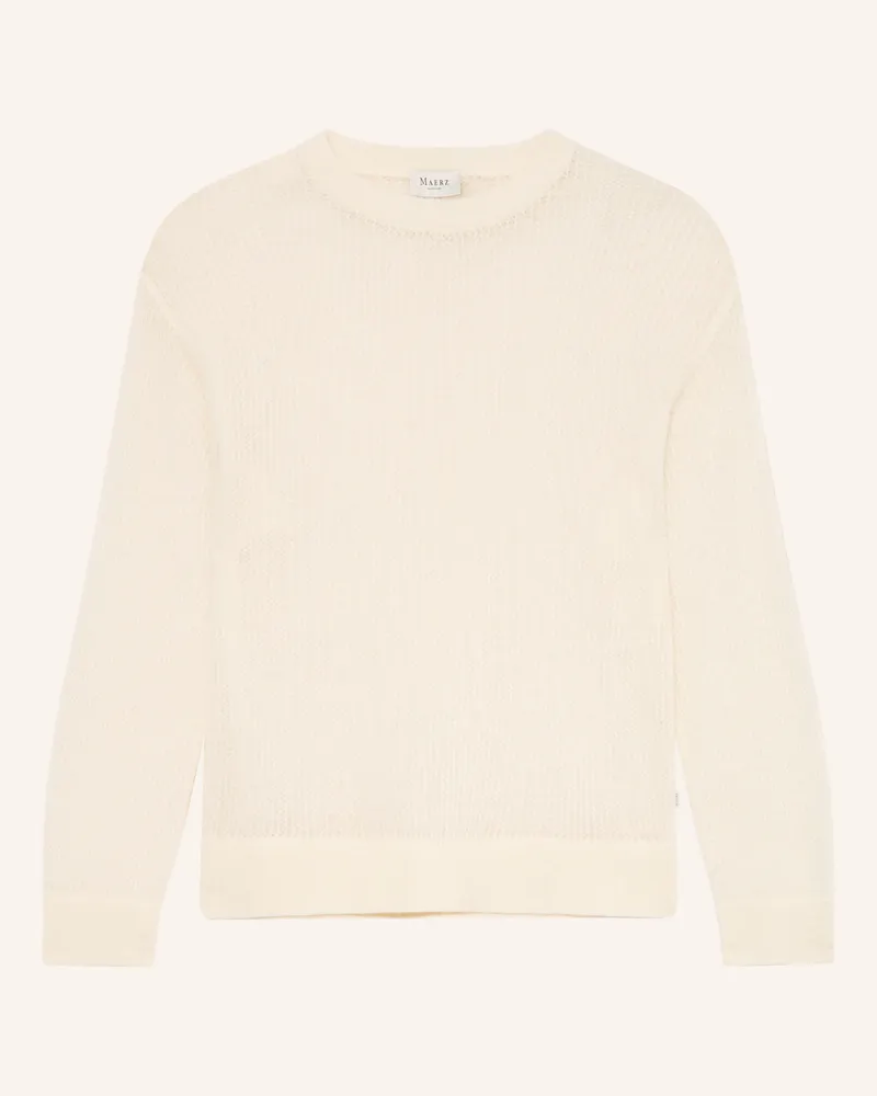 Maerz Pullover Mit Alpaka weiss Creme