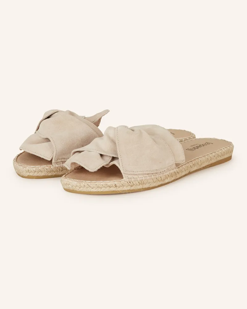 Espadrij Pantoletten Beige