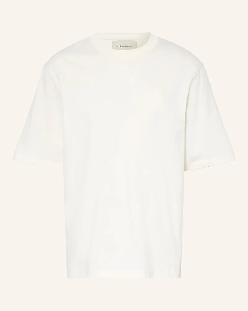 AMI Paris T-Shirt beige Weiss