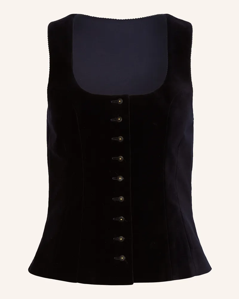 Johann & Johanna Trachtenmieder Aus Samt blau Dunkelblau