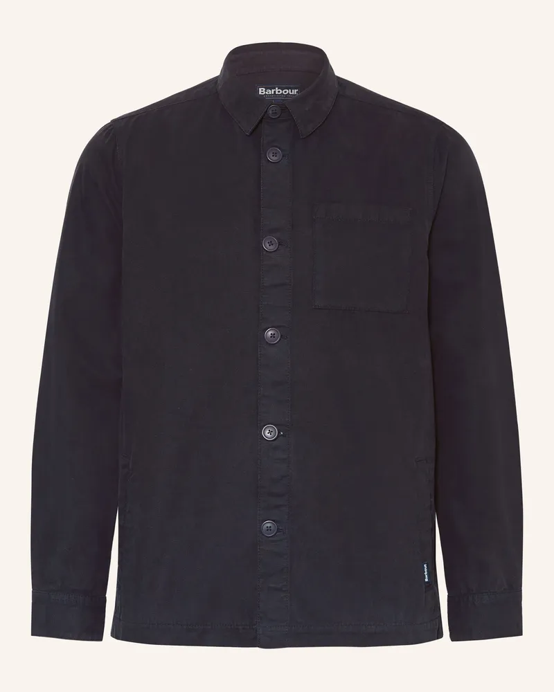 Barbour Overshirt blau Dunkelblau