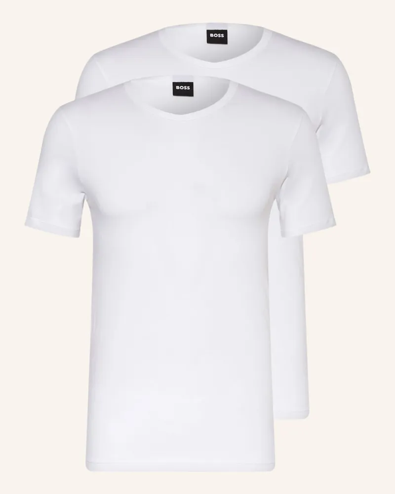 HUGO BOSS 2er-Pack T-Shirts Modern weiss Weiss