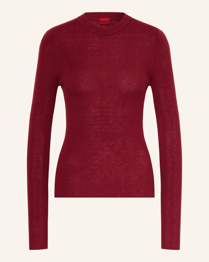 HUGO BOSS Pullover Sallya rot Dunkelrot