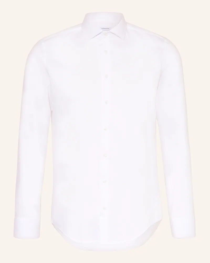 Seidensticker Hemd Slim Fit weiss Weiss
