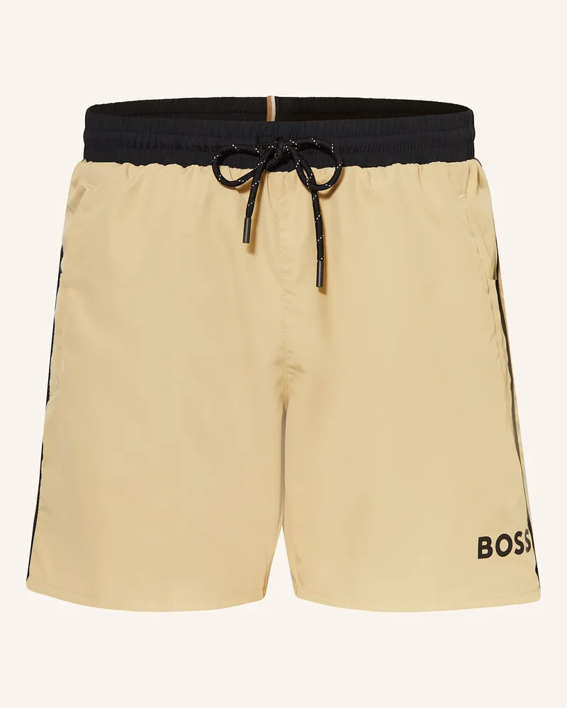 HUGO BOSS Badeshorts STARFISH Hellbraun