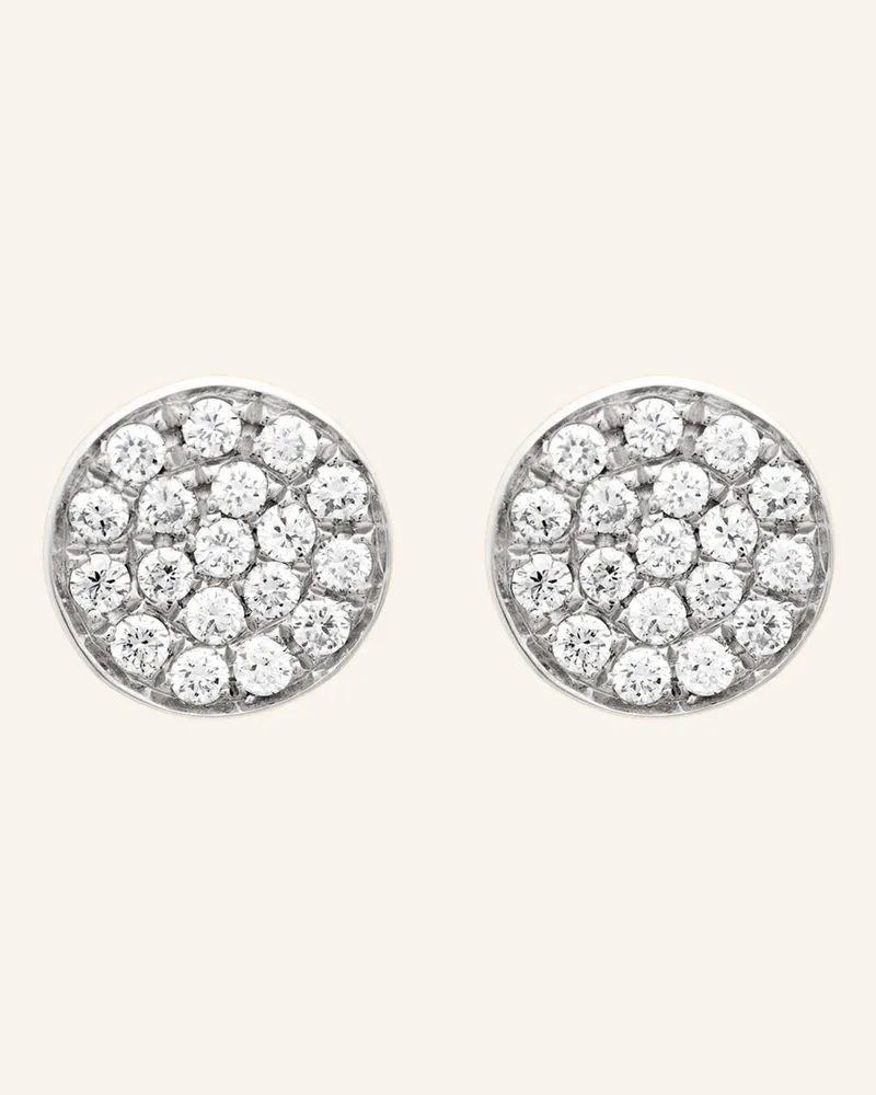 CADA Ohrstecker TINY DOT Weissgold