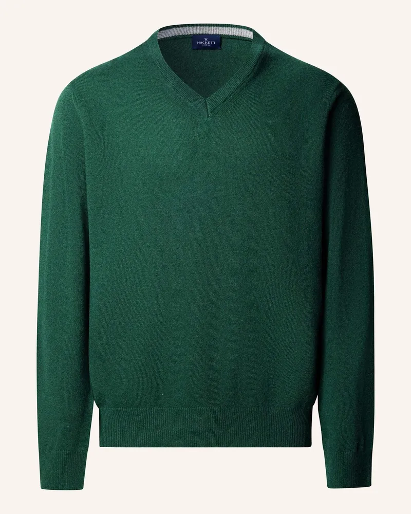 Hackett Pullover Merino Cash Mix V gruen Grün