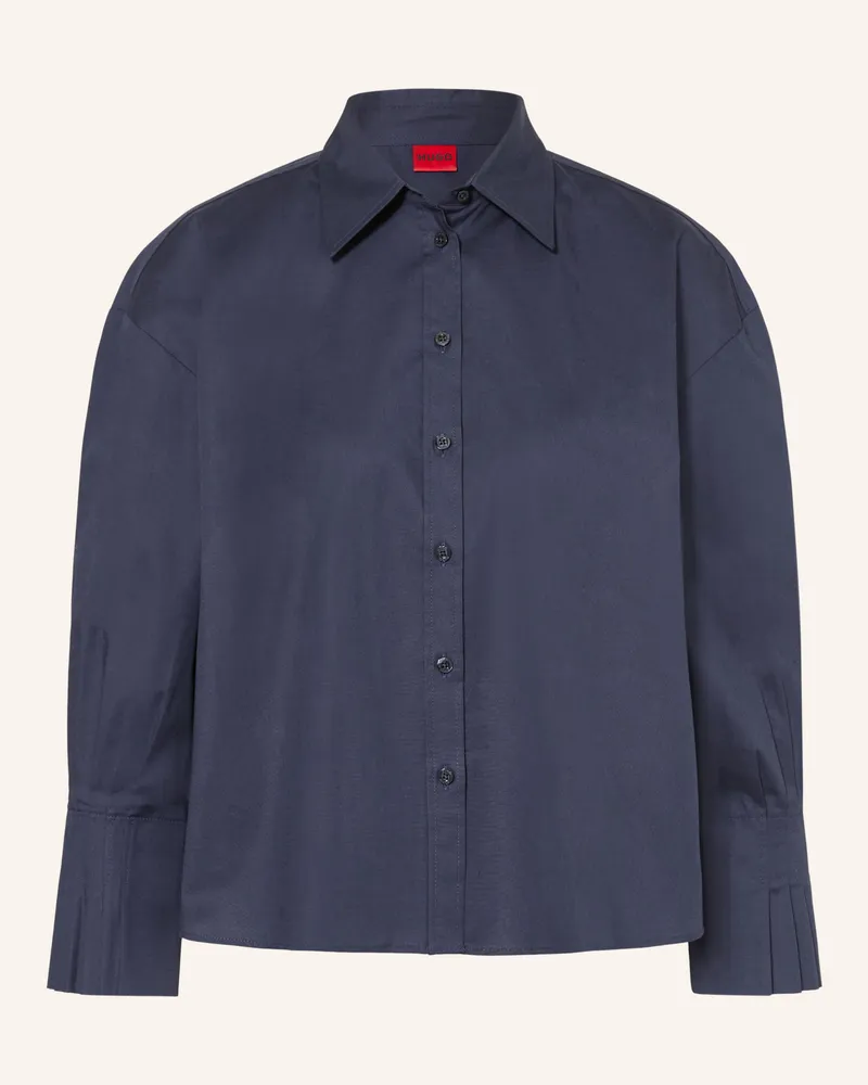 HUGO BOSS Hemdbluse Eggy blau Dunkelblau
