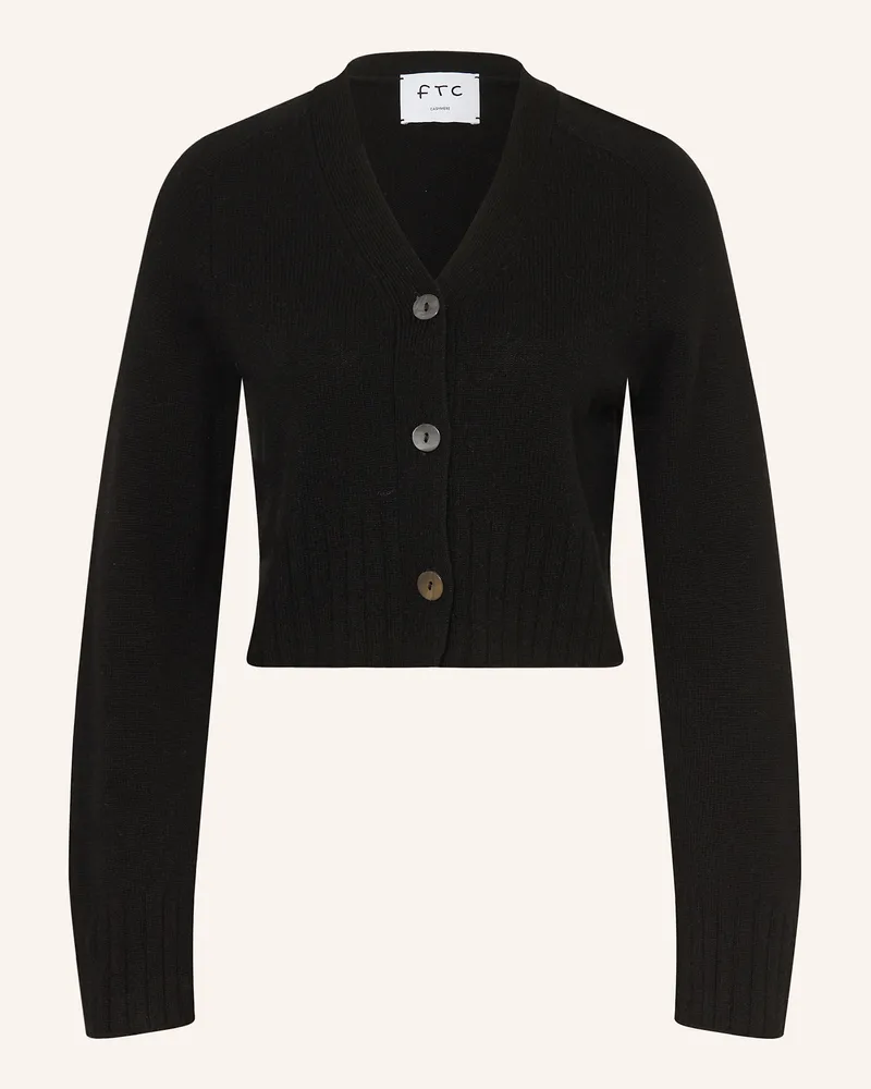 FTC Cashmere Strickjacke aus Cashmere Schwarz