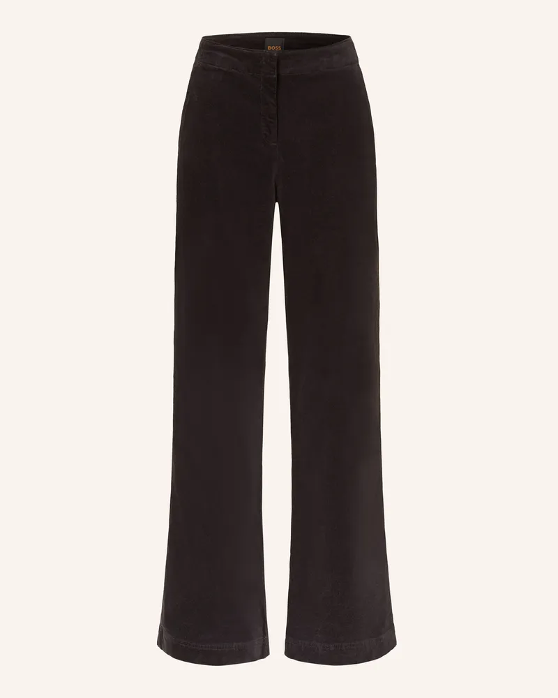 HUGO BOSS Marlenehose C_TAHILONE Schwarz