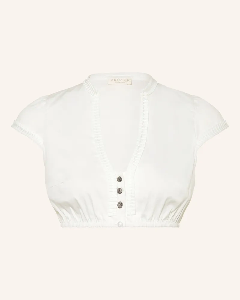 Krüger Dirndlbluse Connie weiss Ecru