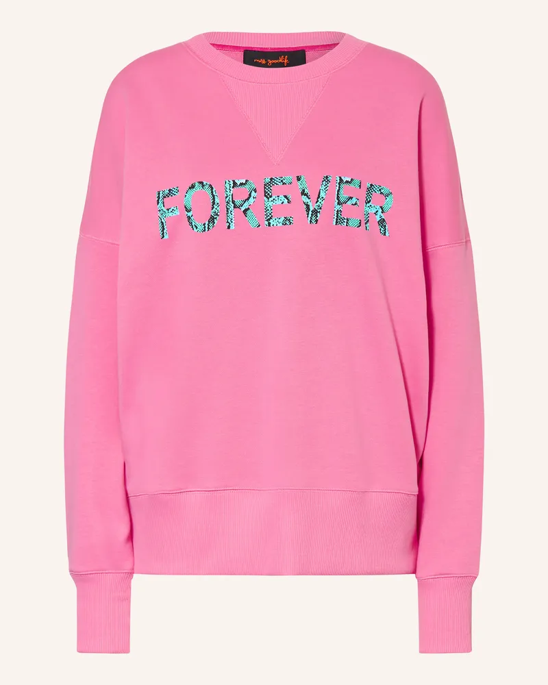 Miss Goodlife Oversized-Sweatshirt Pink