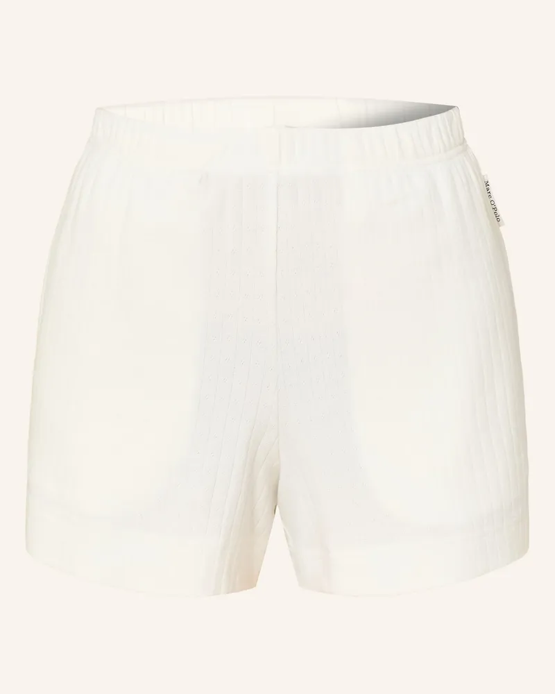 Marc O'Polo Schlafshorts weiss Weiss