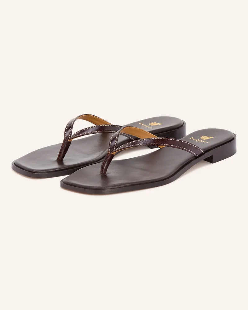 Bobbies Zehentrenner SOL Dunkelbraun