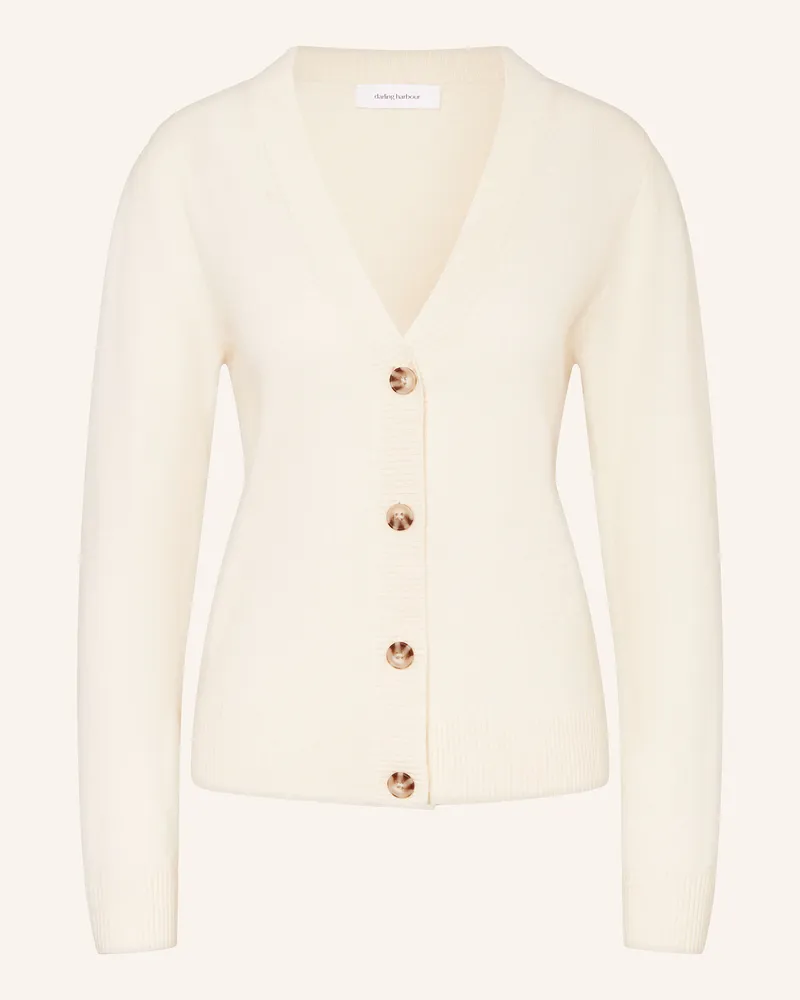 Darling Harbour Strickjacke aus Cashmere Ecru