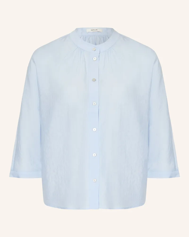 OPUS Blusenshirt Fabell Mit 3/4-Arm blau Hellblau